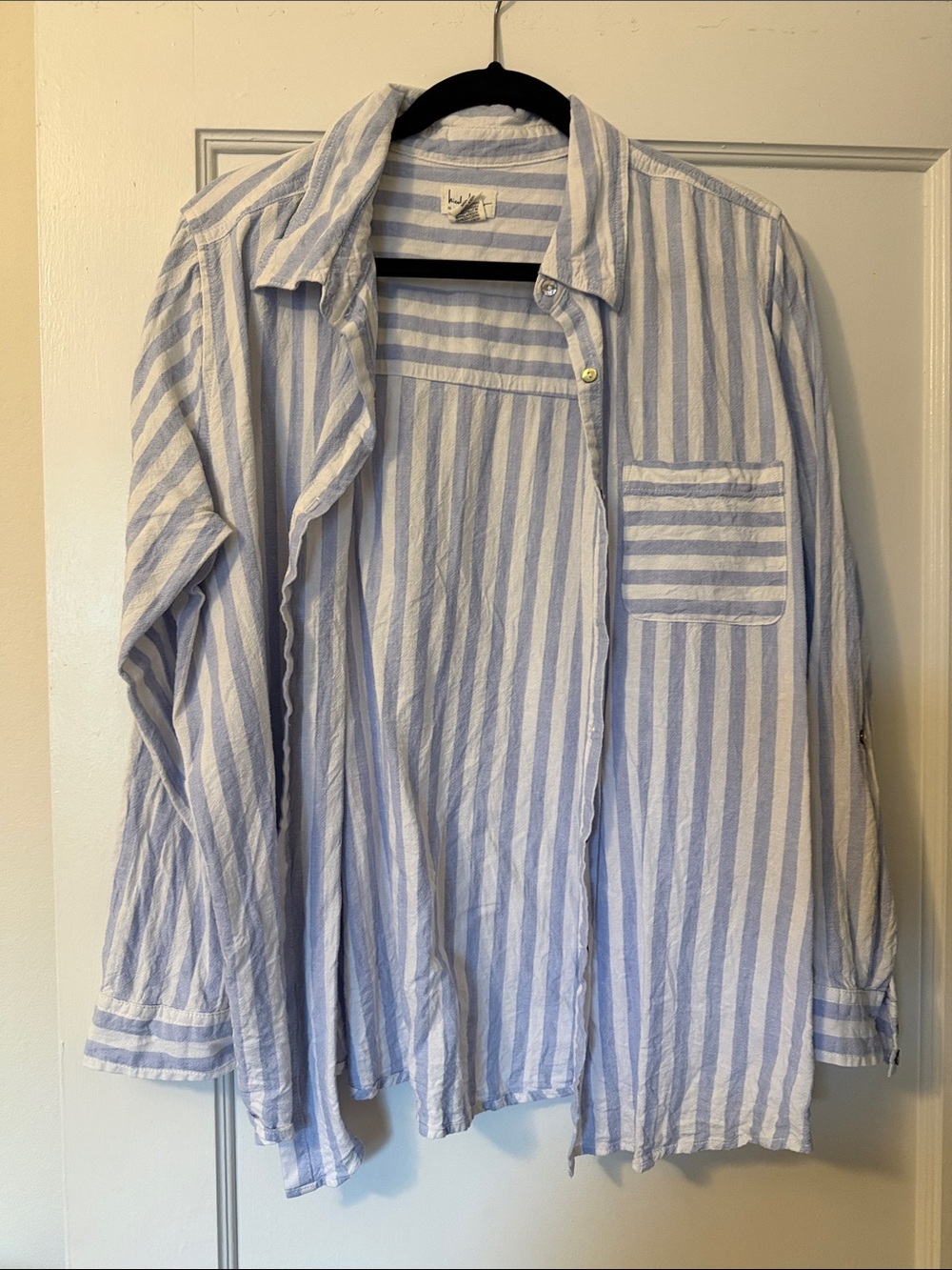 Linen Blend Button-Up Shirt